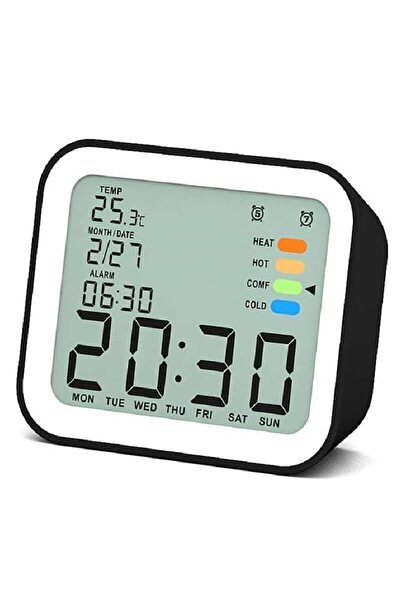 HOZRO Digital Clock HOZRO with Alarm Setting LCD, Snooze Mode, Ambient Temperature, Backlight