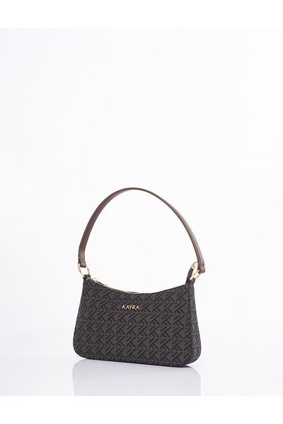 Kayra Geantă Hobo cu model monogramă Mink
