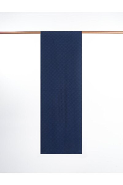 Kayra Σάλι με μονόγραμμα Dama Jacquard Viscose Navy Blue