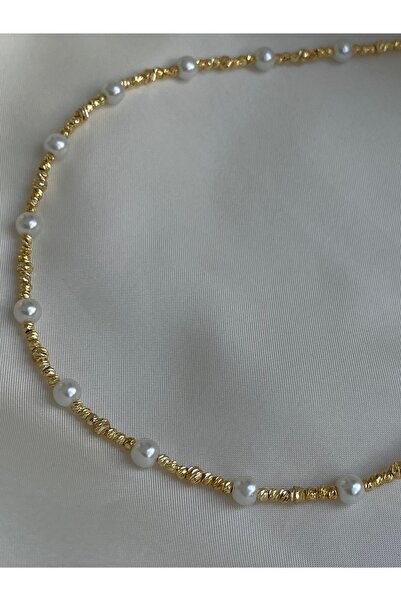 Twinssis Accessories قلادة دوريكا الذهبية الرائعة باللؤلؤ