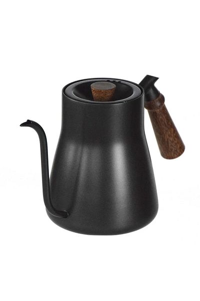Generic Coffee Drip Kettle - Stainless Steel - Black - 850 ml