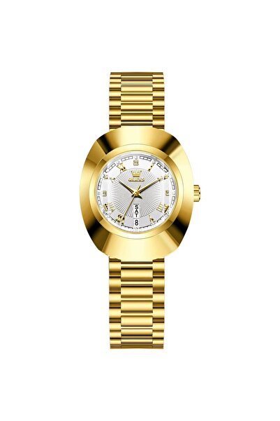 delis Ceas de dama Olevs CS1917, otel inoxidabil, auriu, cadran alb