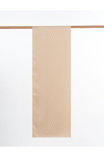 Kayra Koza Pattern Jacquard Woven Shawl Beige