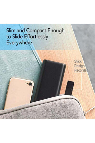 Minitechnics Voice Activated Voice Recorder - 8GB Memory - 26 Hours Battery Life LightREC