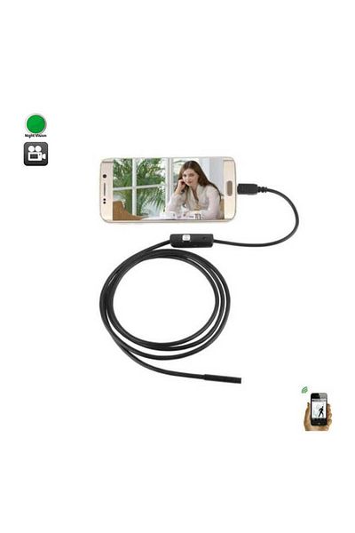 Minitechnics Mini endoscopic video camera for Android, nightvision, 720 p, waterproof 5.5 mm lens CANDR720