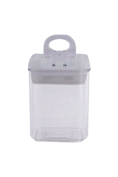 Felli Airtight Modular Food Storage Container with Lid Clear and Grey 2.2 Liter