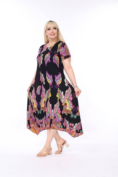 CNG MODA Plus Size Summer Premium Combed Cotton Dress