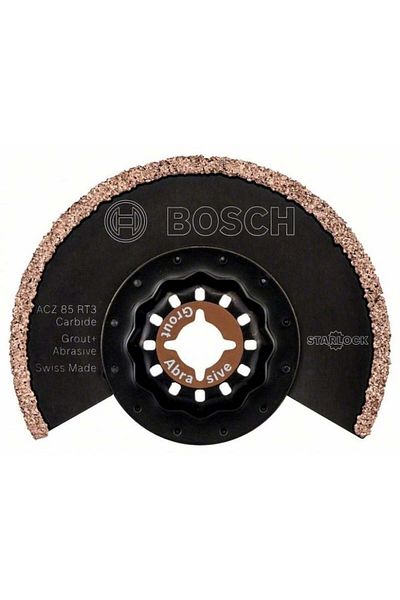 Bosch Starlock Acz 85 Rt3 Ct Grout And Abrasive Carbide Blade For Multicutter Saw, 85mm, Diy