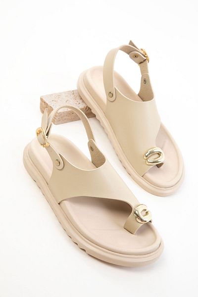 SOHO Beige Damensandalen 20639