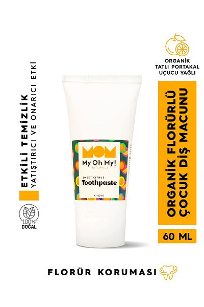 My Oh My Naturals My Oh My! Naturals Sweet Citrus Fluoride Organic Children's Toothpaste