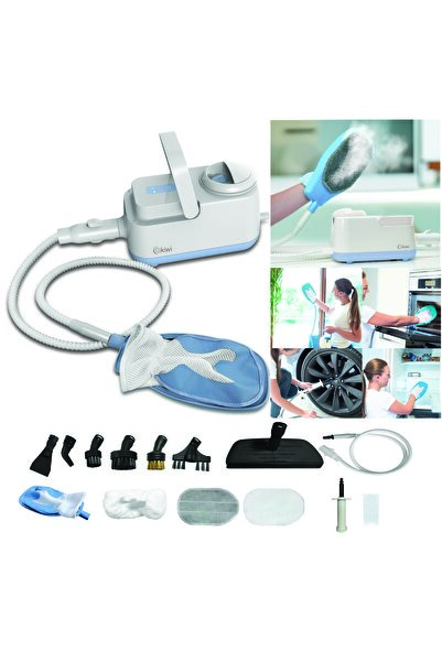 Kiwi Ksc-4219 Multifonksiyonel Eldiven Aparatlı Buharlı Temizlik Makinesi - Ekstra 25 Aparat Dahil -