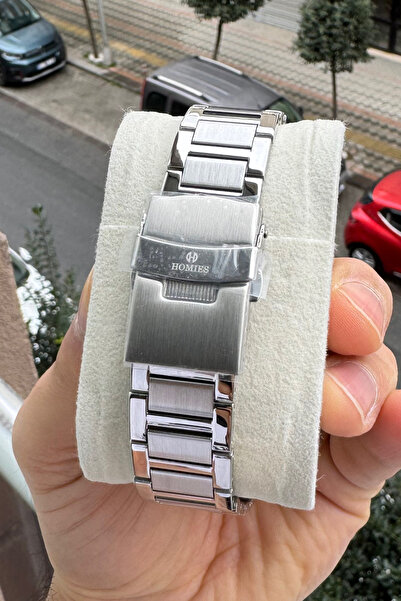 Homies ERKEK KOL SAATİ  ÇELİK KORDON TAKVİMLİ BİLEKLİK HEDİYELİ