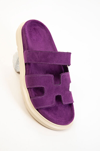 SOHO Purple Suede Women's Slippers 20697