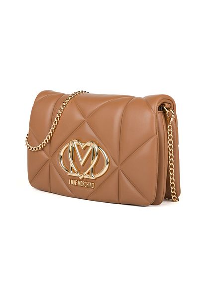 Love Moschino BORSA PU Dombornyomott CAMMELLO