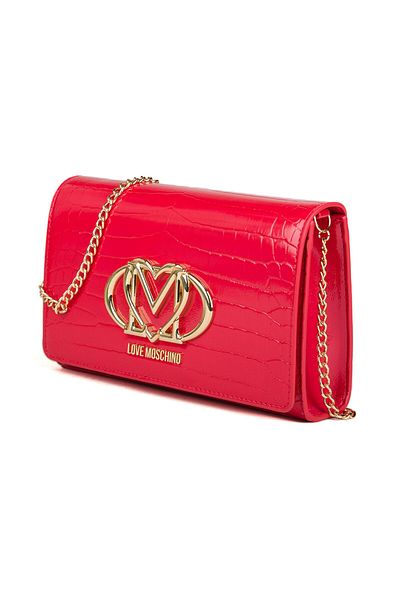 Love Moschino BORSA PU KROKO ROSSO