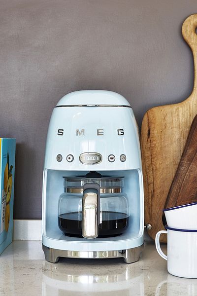 SMEG 50's Style Retro Pastel Blue Filter Coffee Machine Dcf02Pbeu