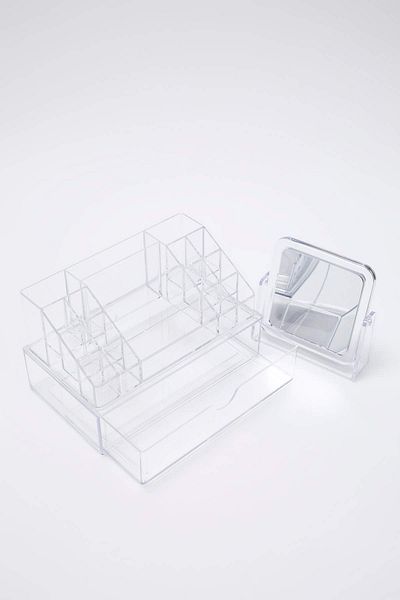 Trendyol Collection Silver Makeup & Jewelry Organizer Tphss25Mto00000