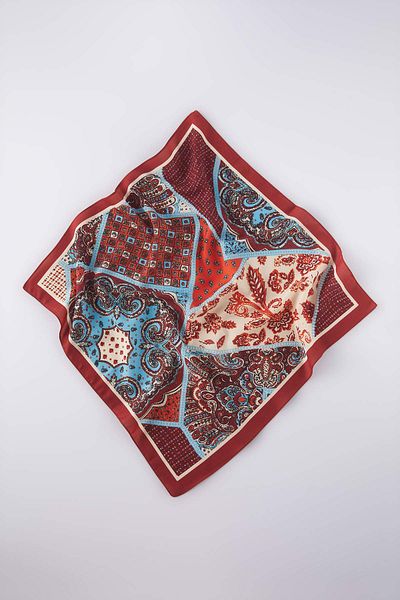 Trendyol Collection Red Patterned 2 Pack Scarf Accessory Twoss25Fu00000