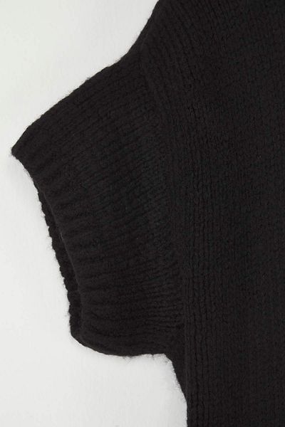 Trendyol Collection Black Wide Fit Soft Textured Knitwear Sweater Twoaw25Kz00021