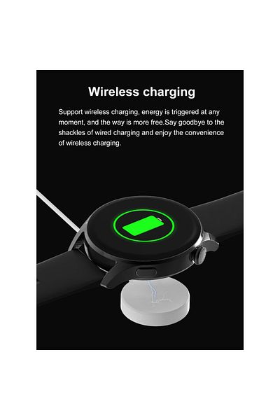 Smart Vibe SmartWatch DT™ WATCH3, Bluetooth HD Calling, Call/Message NOTIFICATIONS, 1.36" Borderless 4D, Black