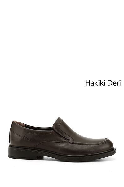GÖNDERİ(R) Ежедневни мъжки обувки BROWN ANTIQUE Gön от естествена кожа с кръгли пръсти 42977