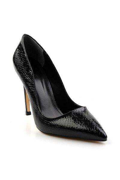 Bambi Pantofi cu toc clasici de damă negri K01667002307