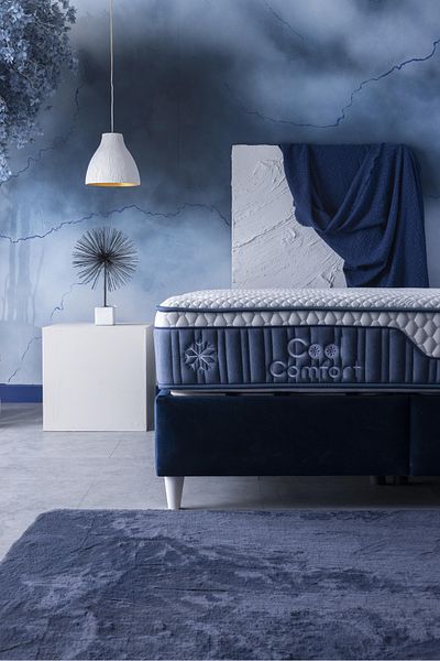 AMSA Cool Comfort Hotel Mattress - 29 cm, Pocket, High Density Foam, Breathable and Supportive