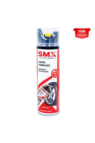SMX Lastik Tamir Kiti (500ml) Lastik Onarım Spreyi, Oto İlk Yardım, Acil Last...