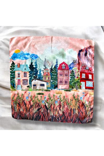 Oyt DÜKKAN Artistic Special Design 48X48 Bandana Scarf