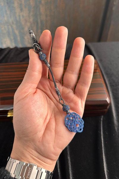 dergah tesbih Silver Braided Whip