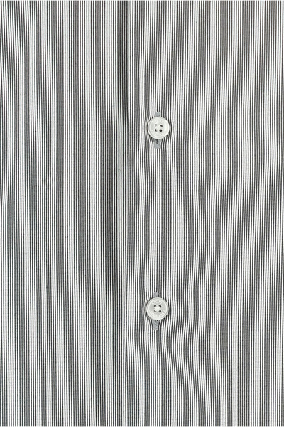 Abdullah Kiğılı Slim Fit Striped Cotton Short Sleeve Shirt