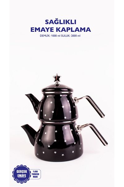 EMAYlab Star Enamel Star Patterned Teapot