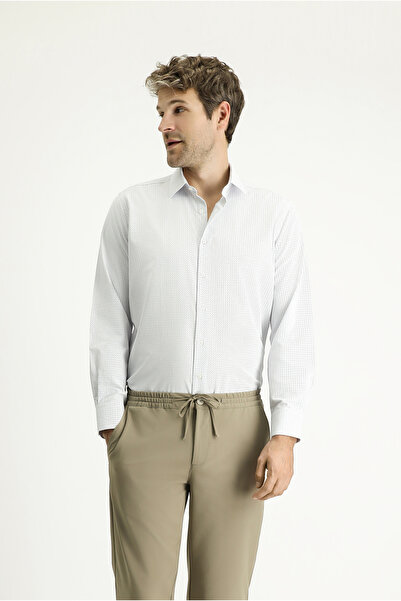 Kiğılı Довгий рукав, прямий крій, з малюнком, бавовняна, легко прасується сорочка