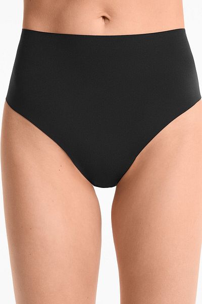 Oysho 2 invisible polyamide blend medium-support thongs
