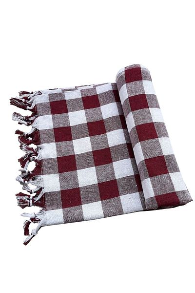 Hepsine Rakip 150x150 Cm Checkered Tablecloth Picnic Tablecloth Fringed