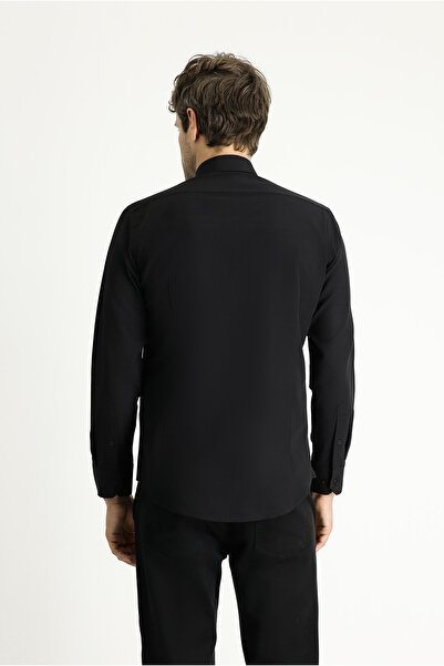 Kiğılı Класическа памучна тениска риза с дълъг ръкав, която лесно се глади