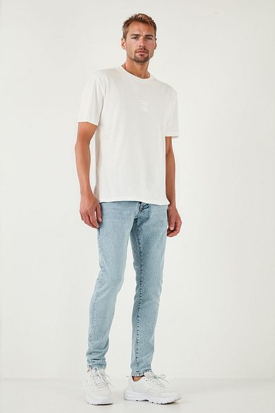 Buratti Stretch βαμβακερό Slim Fit κανονική μέση στενή γάμπα Ανδρικό τζιν παντελόνι 1115s601napoli
