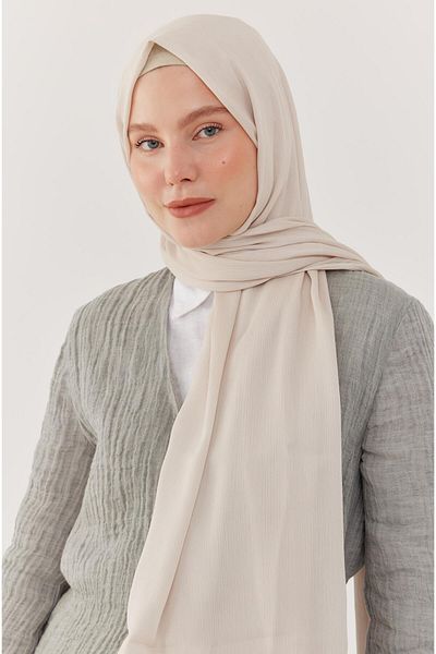 MİRSOY SCARF Μπεζ σάλι Yoryo