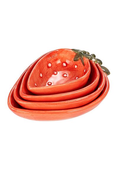 Warm Design أكواب قياس على شكل فراولة