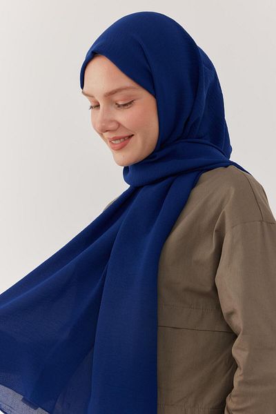 MİRSOY SCARF Şal Jazz Albastru închis