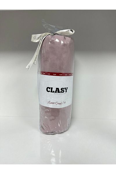 Clasy Ranforce Pink Single Elastic Sheet Set