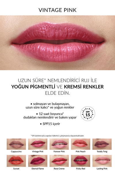 AVON Ultra Beauty Ruj Stylo Vintage Pink Üçlü Set