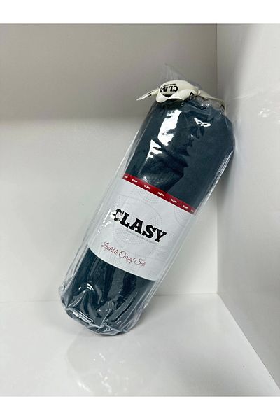 Clasy طقم ملاءات سرير فردي من Ranforce باللون الأزرق الداكن - مرن