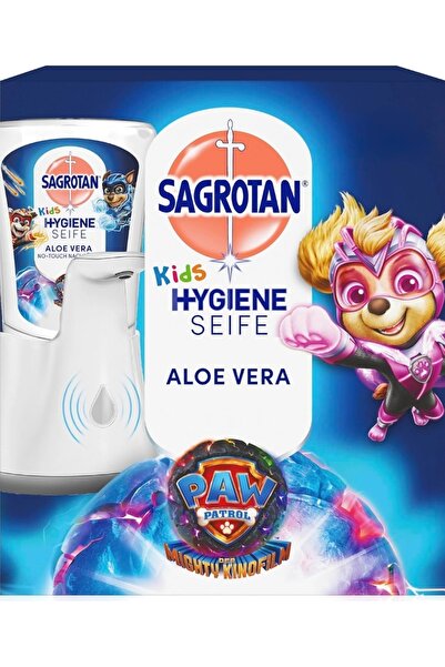 Sagrotan Dozator de sapun Sagrotan No Touch Kids + pachet de reumplere Paw Pa...
