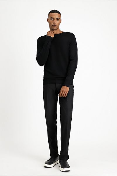 Kiğılı Crew Neck Regular Fit Patterned Cotton Knitwear Sweater