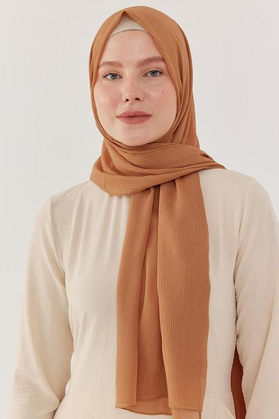 MİRSOY SCARF Σάλι Camel Simli Yoryo