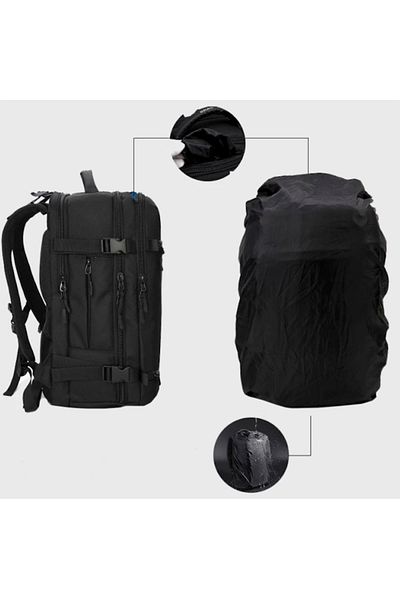 OZUKO Rucsac pentru calatorii, universal extensibil, compartiment pentru laptop 15.6 inch, port USB
