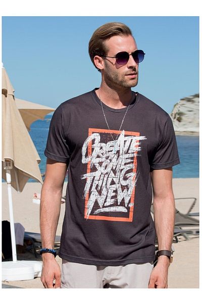 Masimar Men's Crew Neck Digital Printed T-Shirt