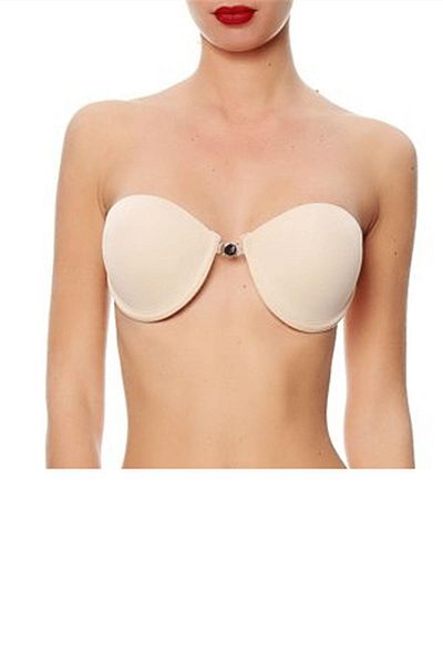 Magic Form 2020 Women's Front Clip Back Sheer Staples Bra-Neck