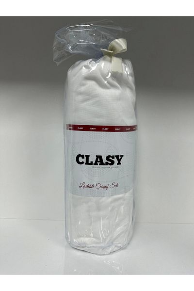 Clasy مجموعة ملاءات بيضاء مرنة مزدوجة من Ranforce